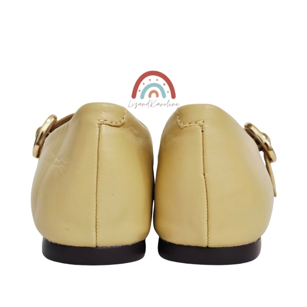 New! Madewell The Remy Mary Jane Leather Ballet Flats in Yellow Clay - Picture 9 of 14